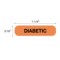 Nevs Diabetic Label 5/16 x 1-1/4" D-1072 - alternate 2